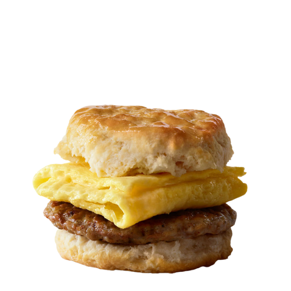 sausage biscuit with egg